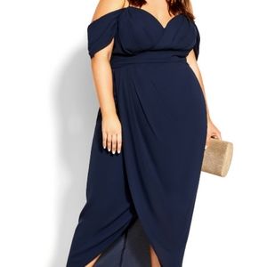 Entwine Maxi Dress - navy